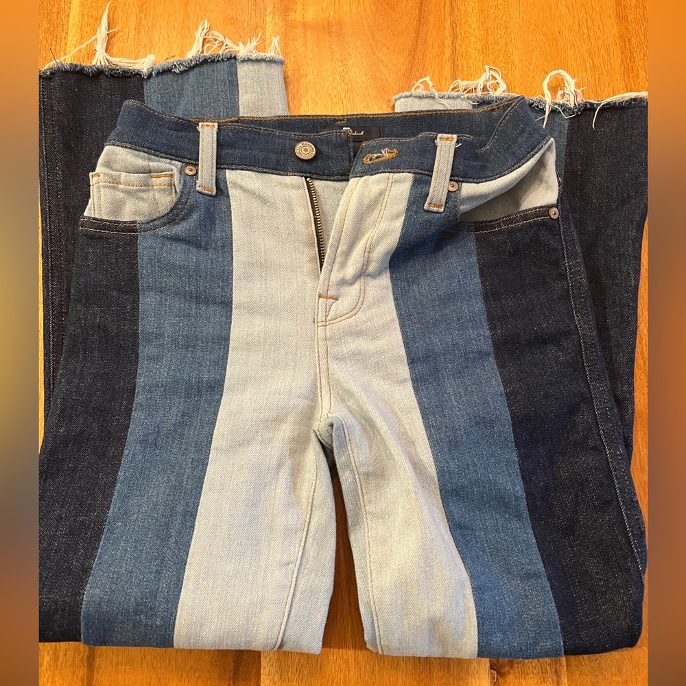 7 for All Mankind 3 toned striped jeans